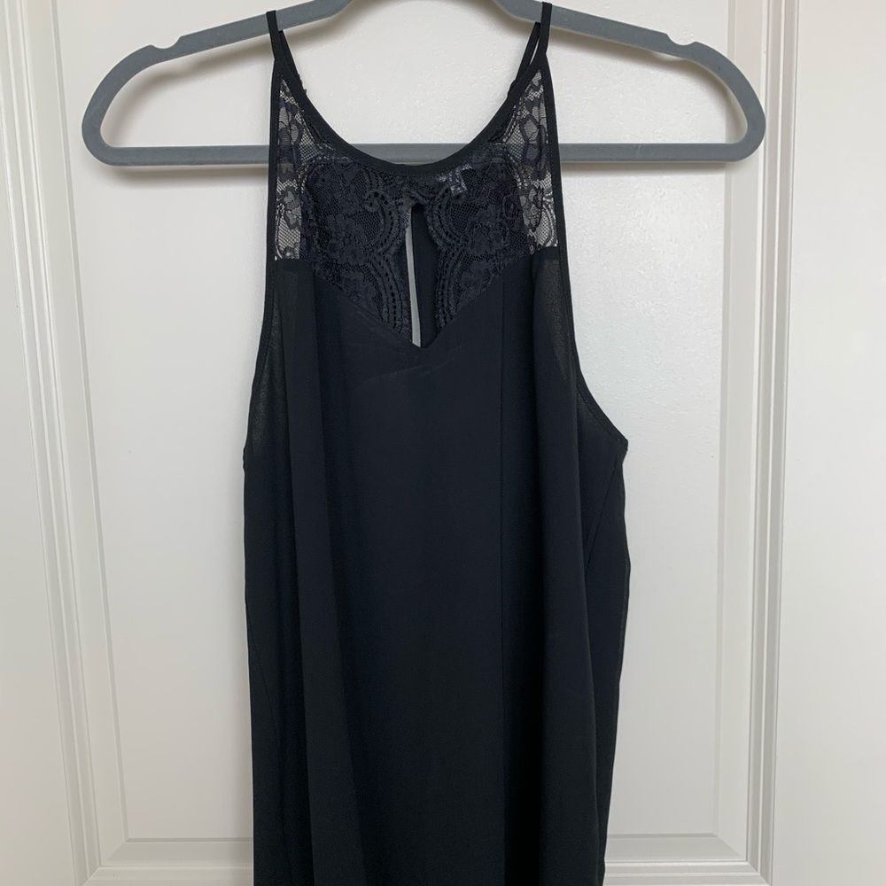 Black lace tank top